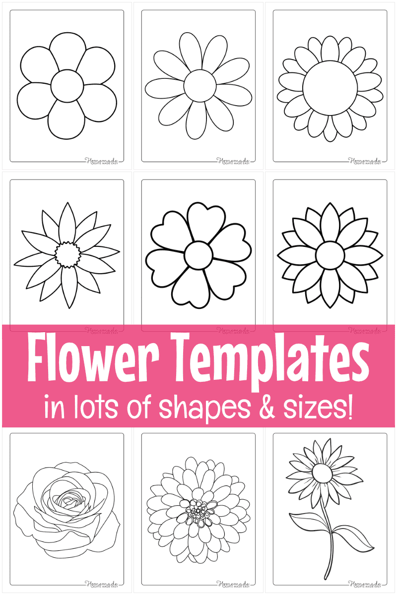 Free Printable Flower Templates For Crafts inside Template Of A Flower Printable