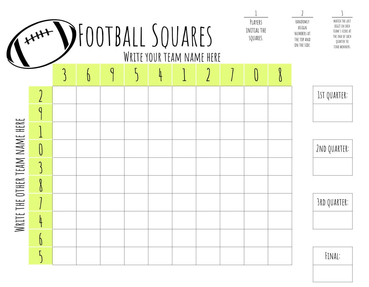 Free Printable Football Squares Template | Lamberts Lately inside Free Printable Football Squares