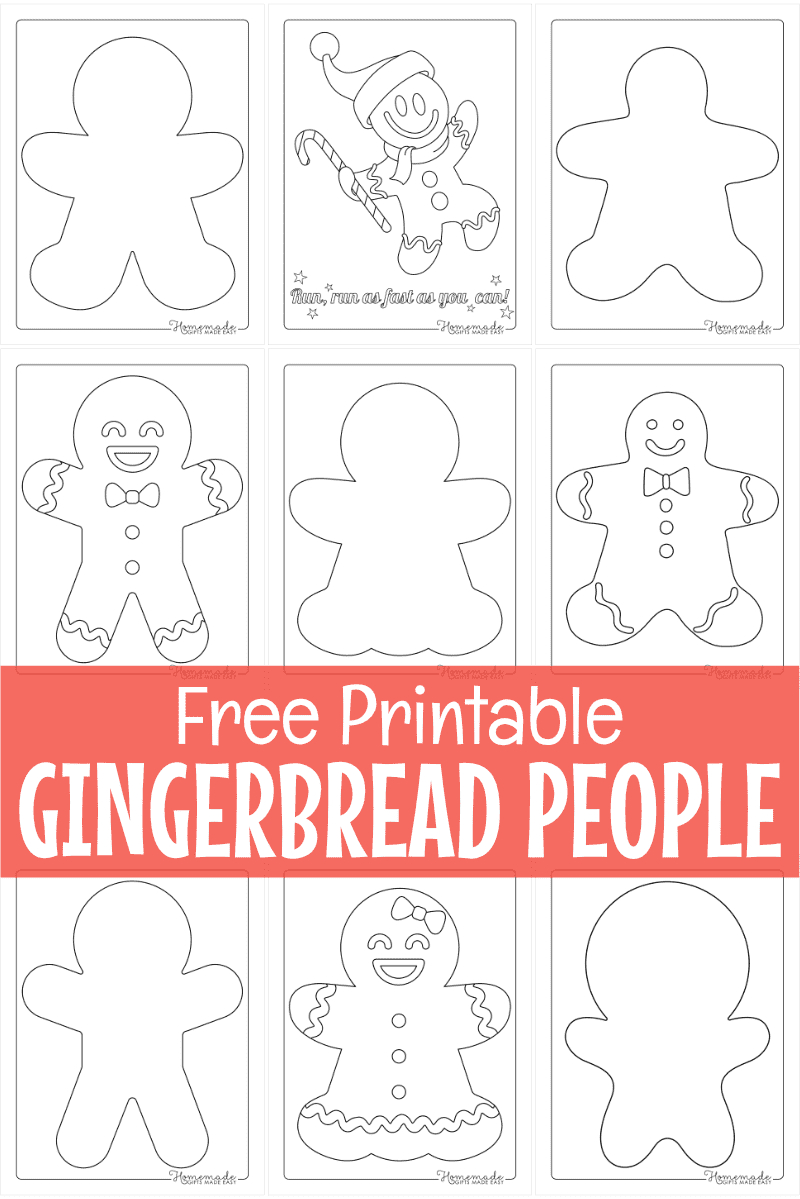 Free Printable Gingerbread Man Templates & Coloring Pages regarding Gingerbread Man Template Free Printable