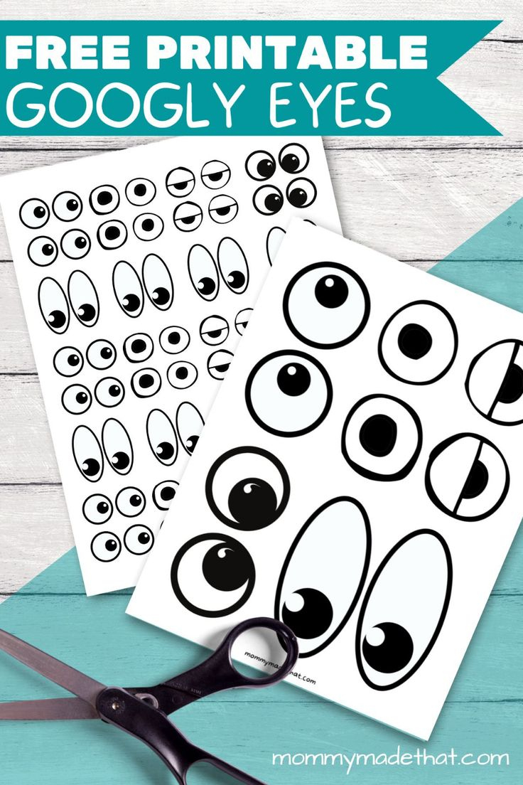 Free Printable Googly Eyes (Tons Of Sizes!) pertaining to Cut Out Printable Googly Eyes
