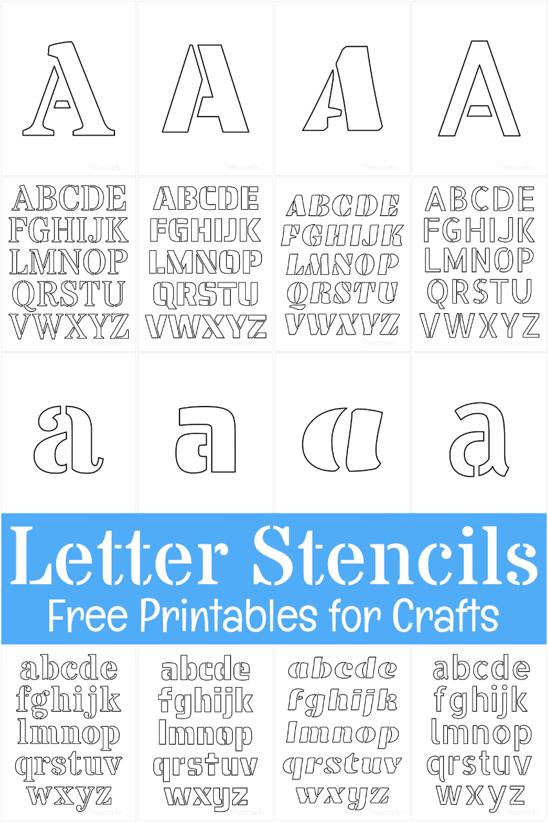 Free Printable Letter Stencils For Crafts in Stencils For Letters Free Printable