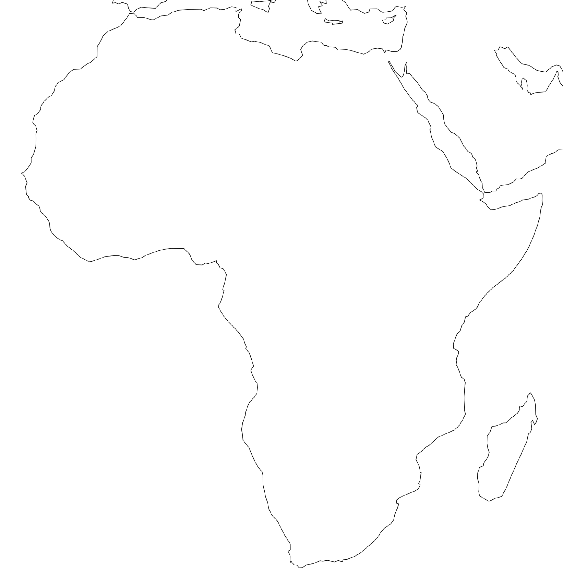 Free Printable Maps Of Africa pertaining to Map of Africa Blank Printable
