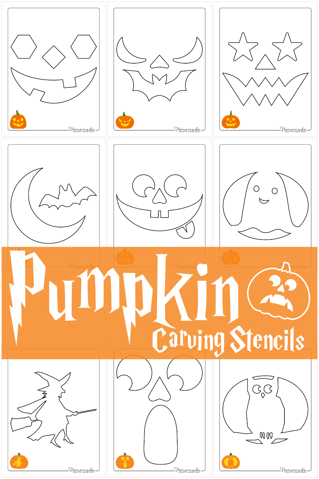 Free Printable Pumpkin Carving Stencils & Templates For Halloween regarding Pumpkin Carving Template Free Printable