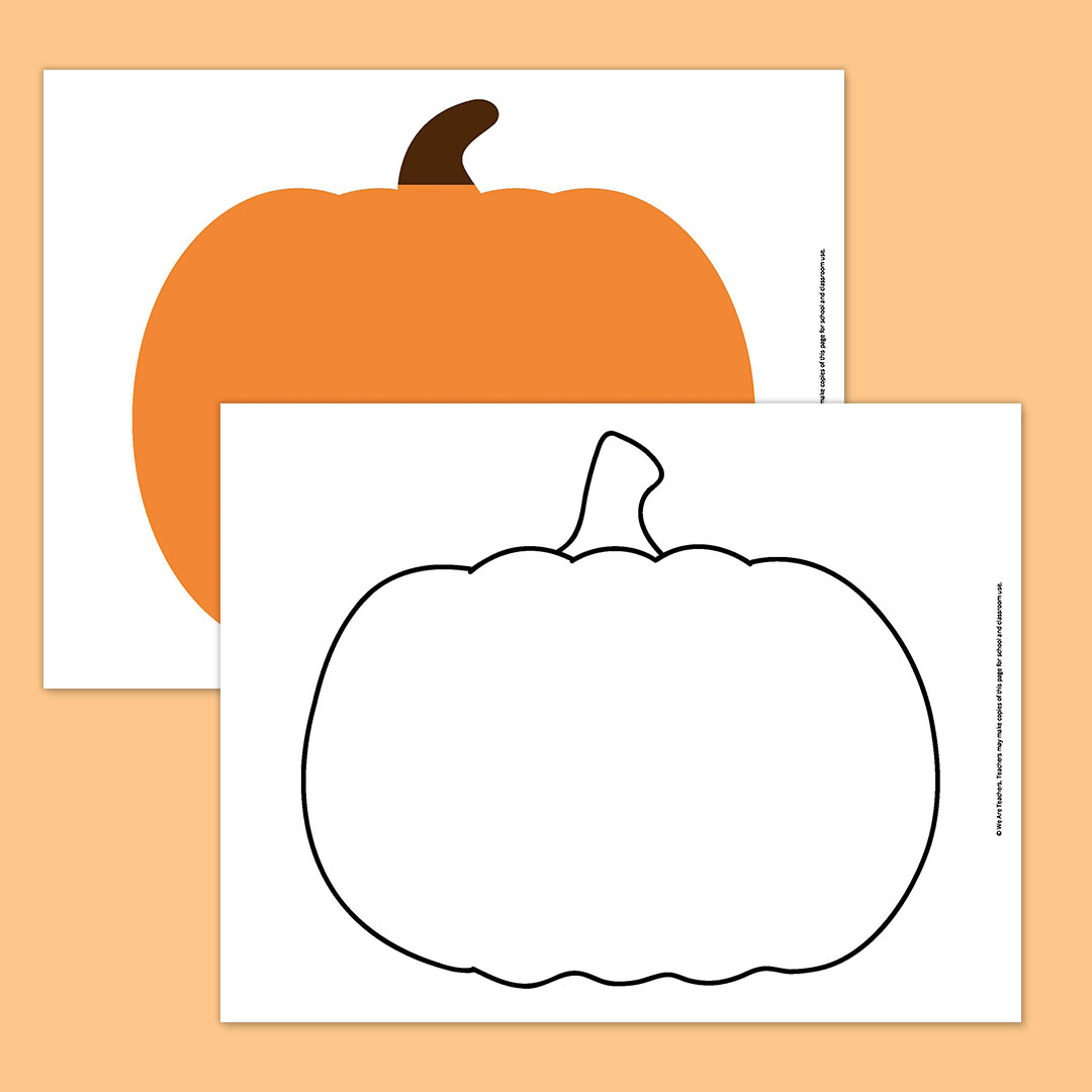 Free Printable Pumpkin Template Bundle For Fall pertaining to Printable Outline Of A Pumpkin