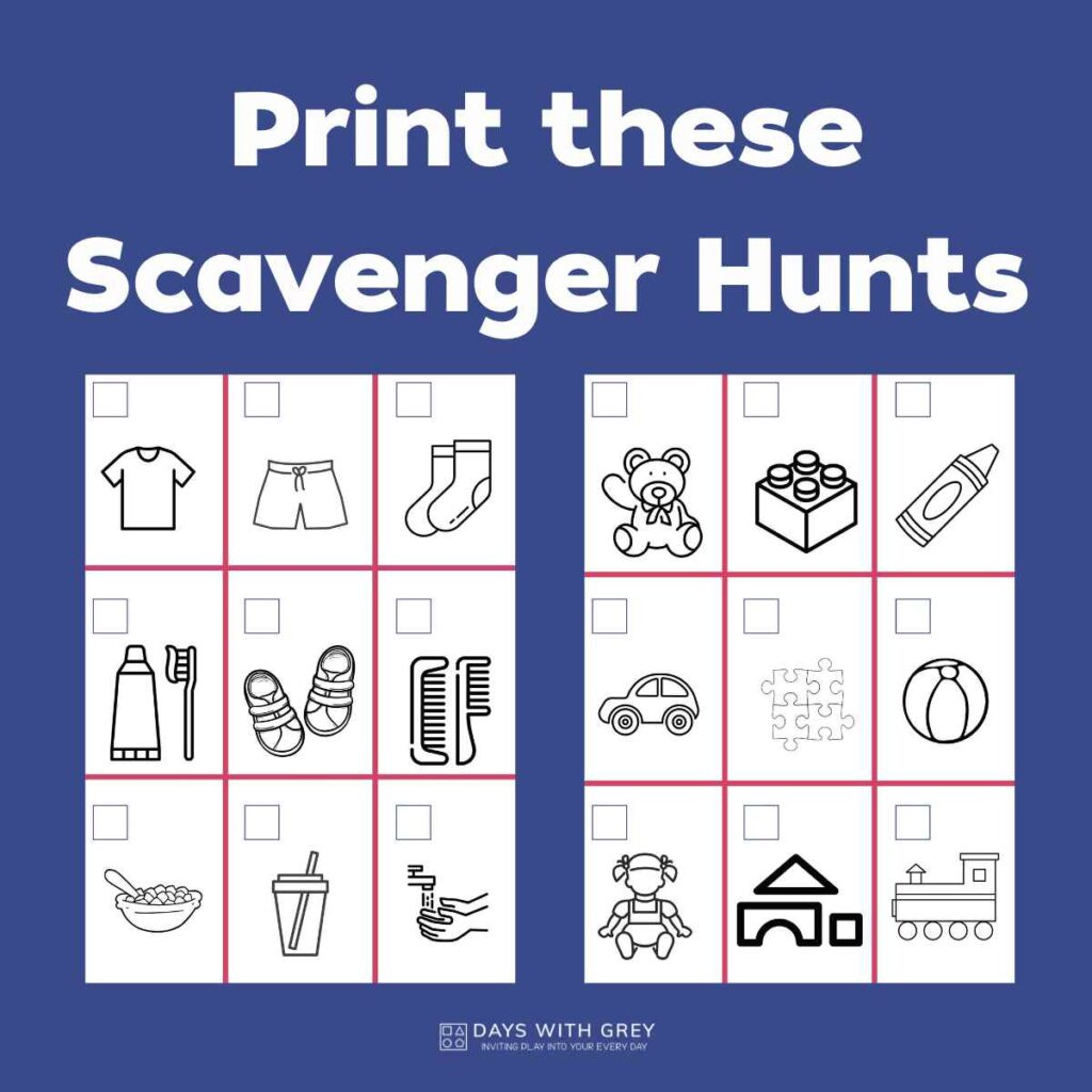Free Printable Scavenger Hunts - Days With Grey throughout Printable Scavenger Hunt For Preschoolers