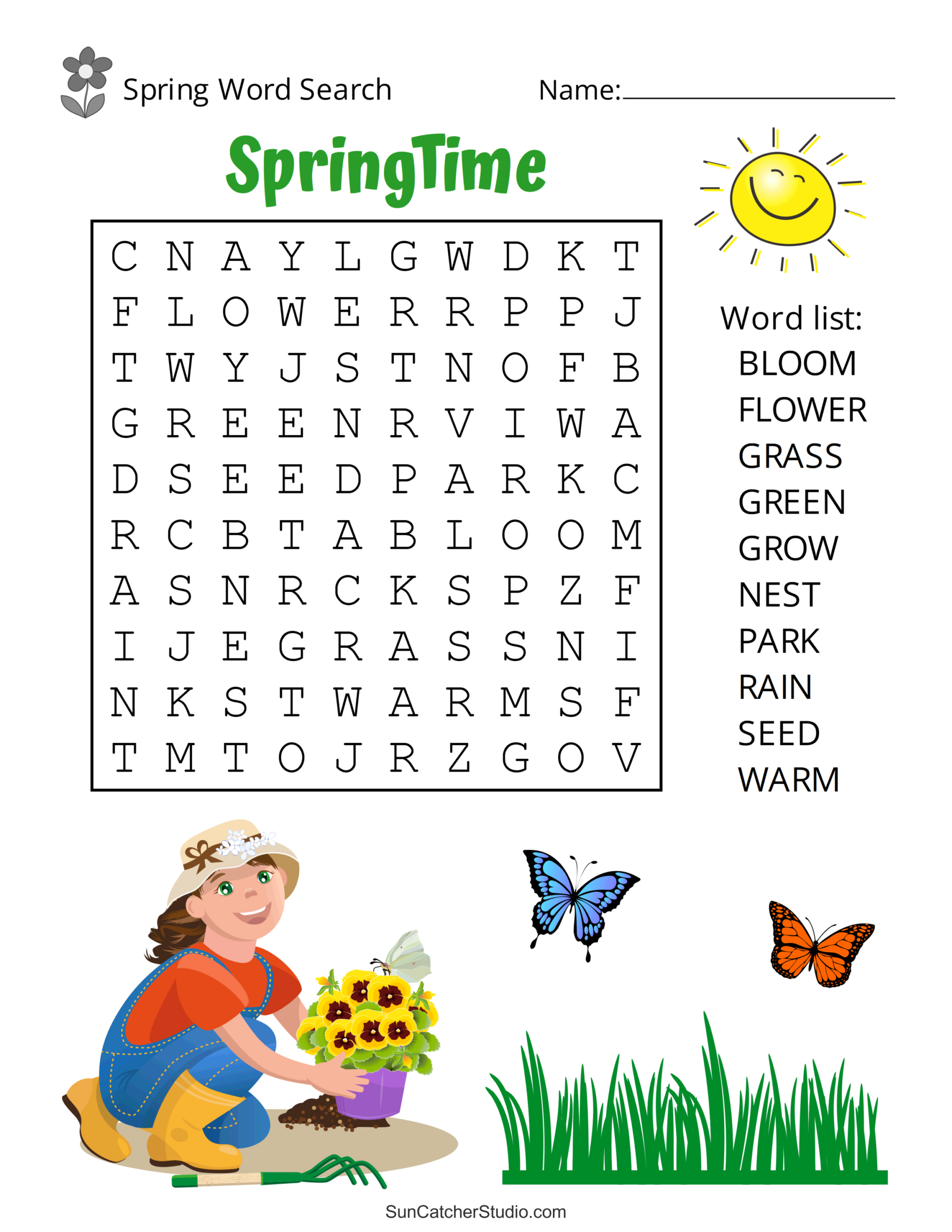 Free Printable Spring Word Search Puzzles – Free Printables inside Word Search Puzzles Printable Free