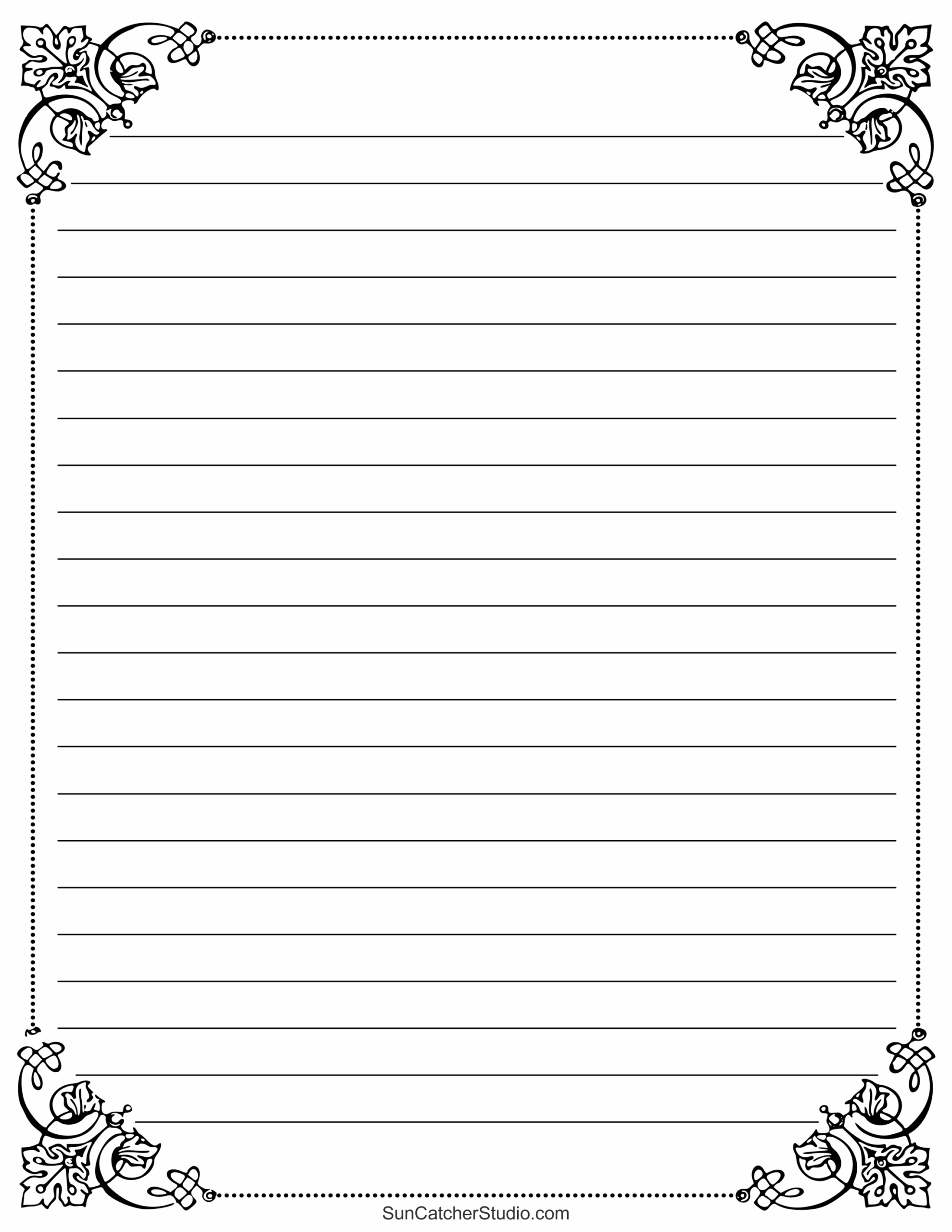 Free Printable Stationery And Lined Letter Writing Paper – Free in Lined Writing Paper Printable Free