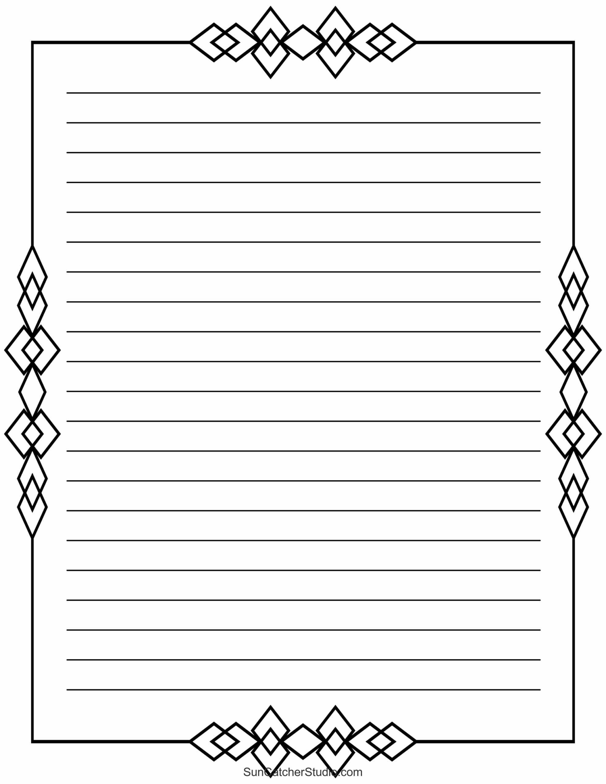 Free Printable Stationery And Lined Letter Writing Paper – Free throughout Lined Writing Paper Printable Free