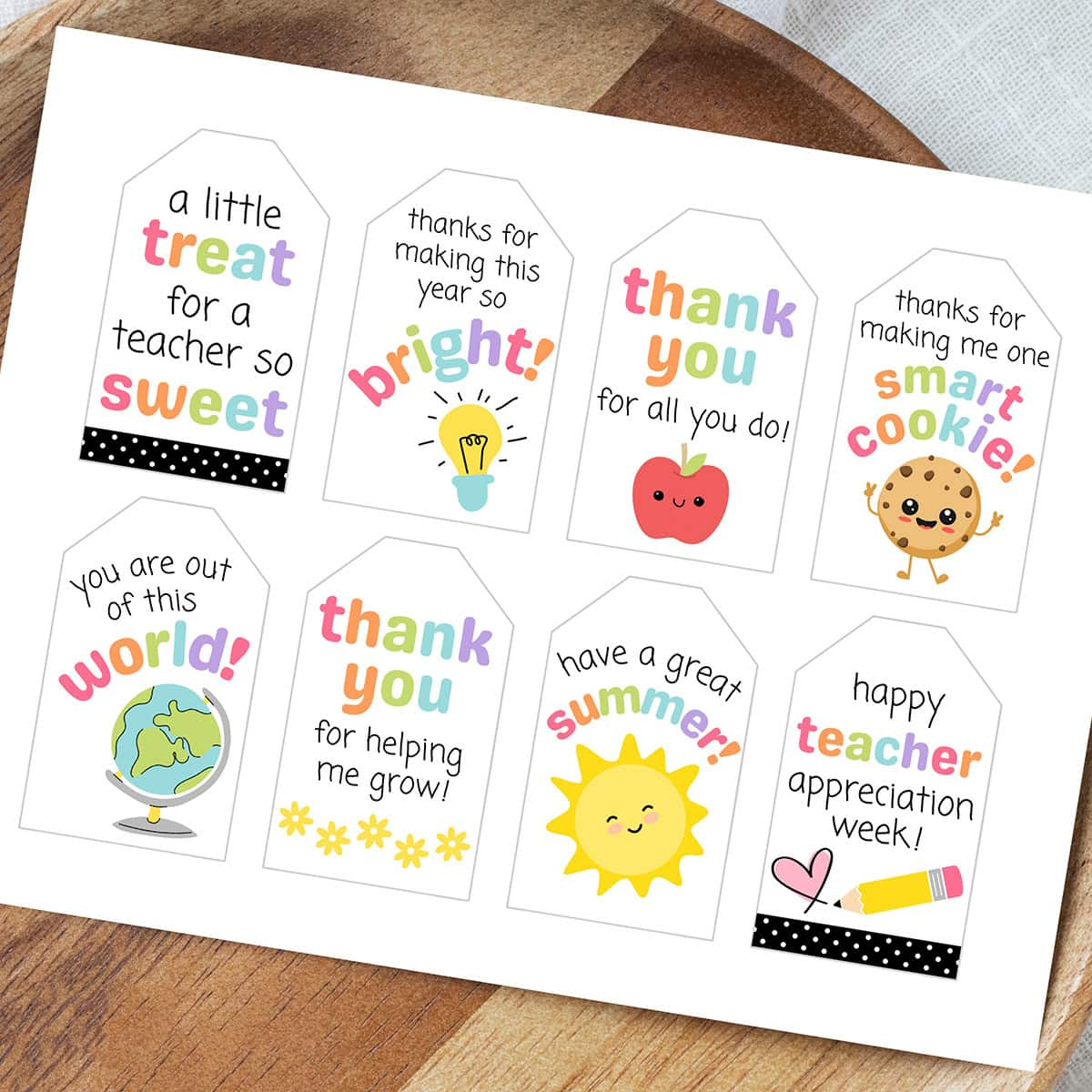 Free Printable Teacher Appreciation Gift Tags - Aubree Originals within Teacher Gift Tags Printable Free