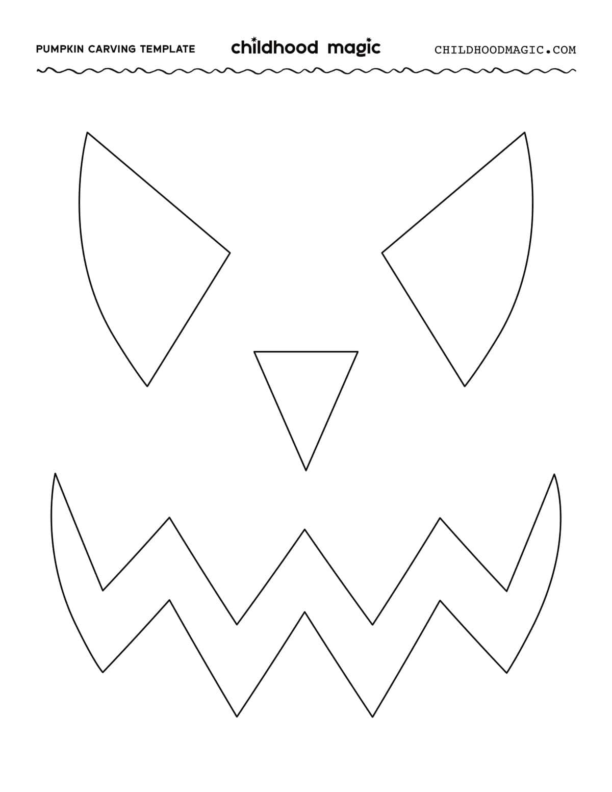 Free Printable Templates For Carving Pumpkins - Childhood Magic pertaining to Printable Jack O Lantern Faces
