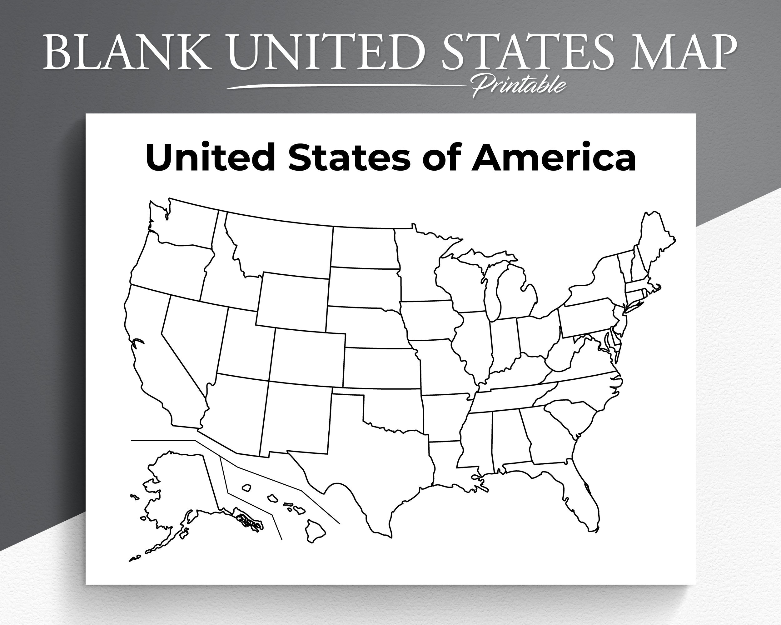 Free Printable United States Map Without Names, Download Free regarding Printable Map Of The United States Blank