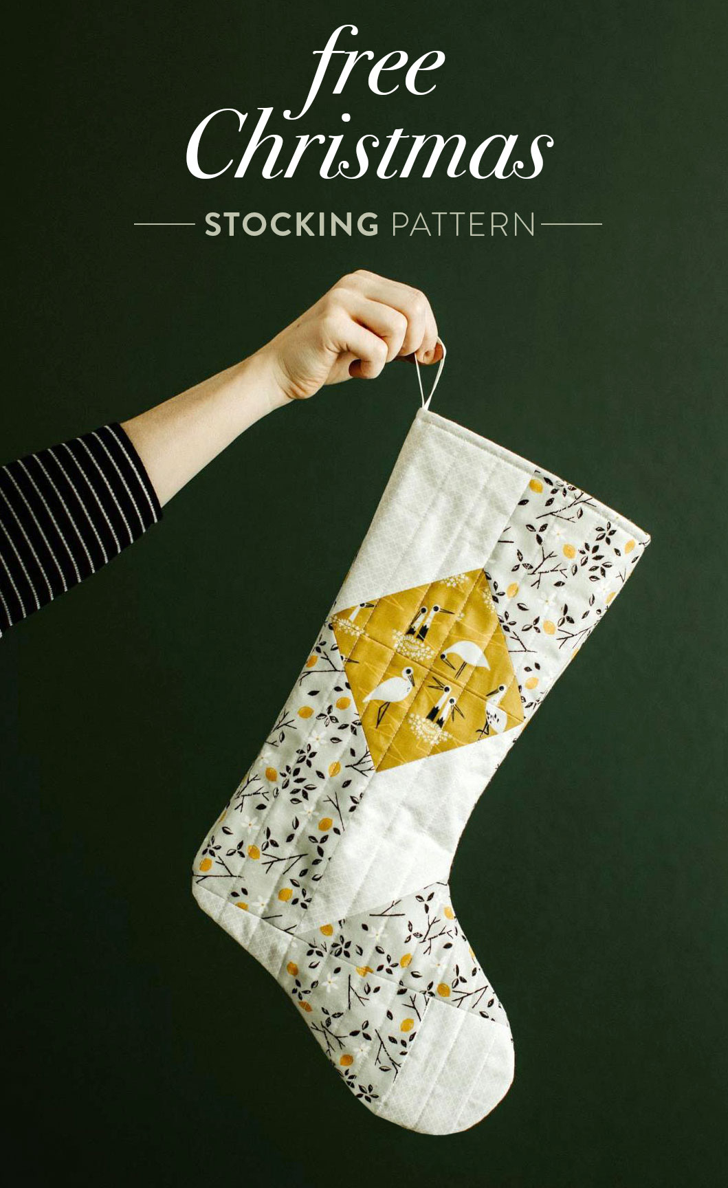 Free Quilted Christmas Stocking Pattern - Suzy Quilts with regard to Free Printable Christmas Stocking Sewing Patterns