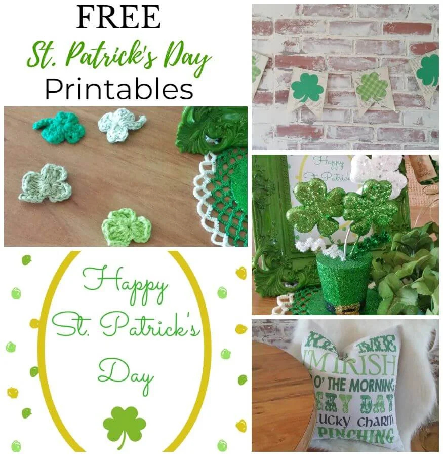 Free St. Patrick'S Day Printables - Little Vintage Cottage in Free Printable St Patrick's Day Crafts