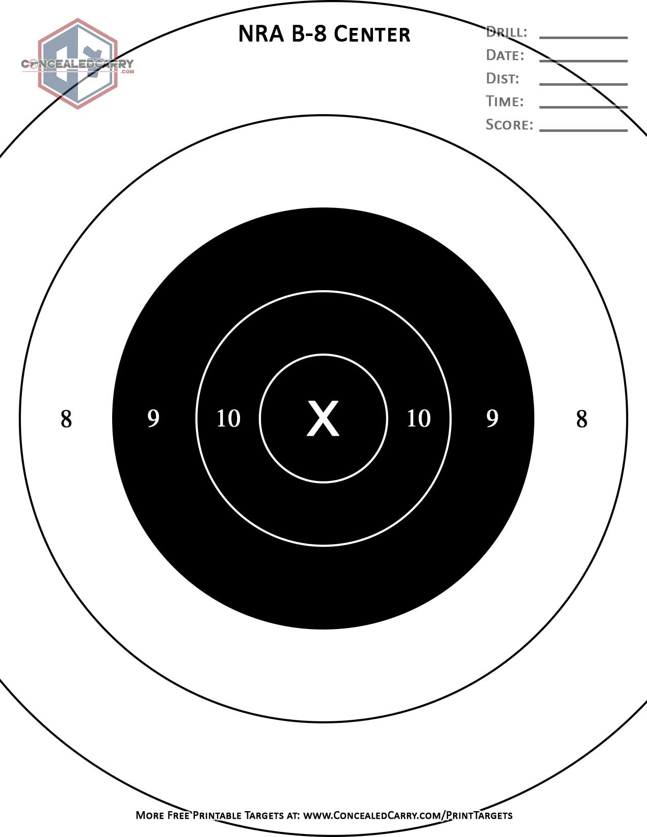 Free Targets And Downloadable Resources pertaining to Free Printable Pistol Shooting Targets