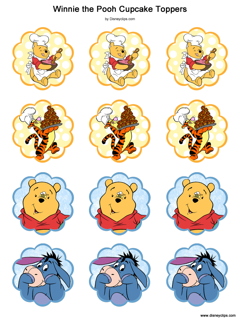Free Winnie The Pooh Printable Crafts: Invitations, Notes, Stickers intended for Winnie the Pooh Free Printables