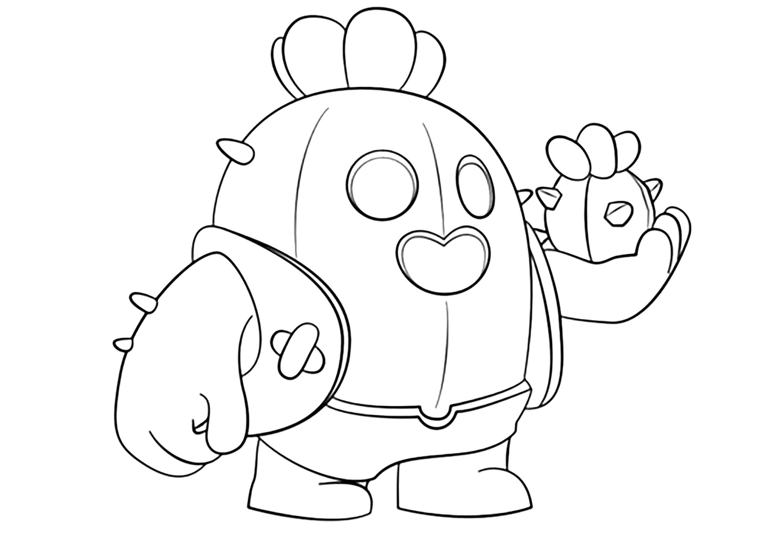 Funny Brawl Stars Character - Brawl Stars Coloring Pages regarding Brawl Stars Printable Free Character