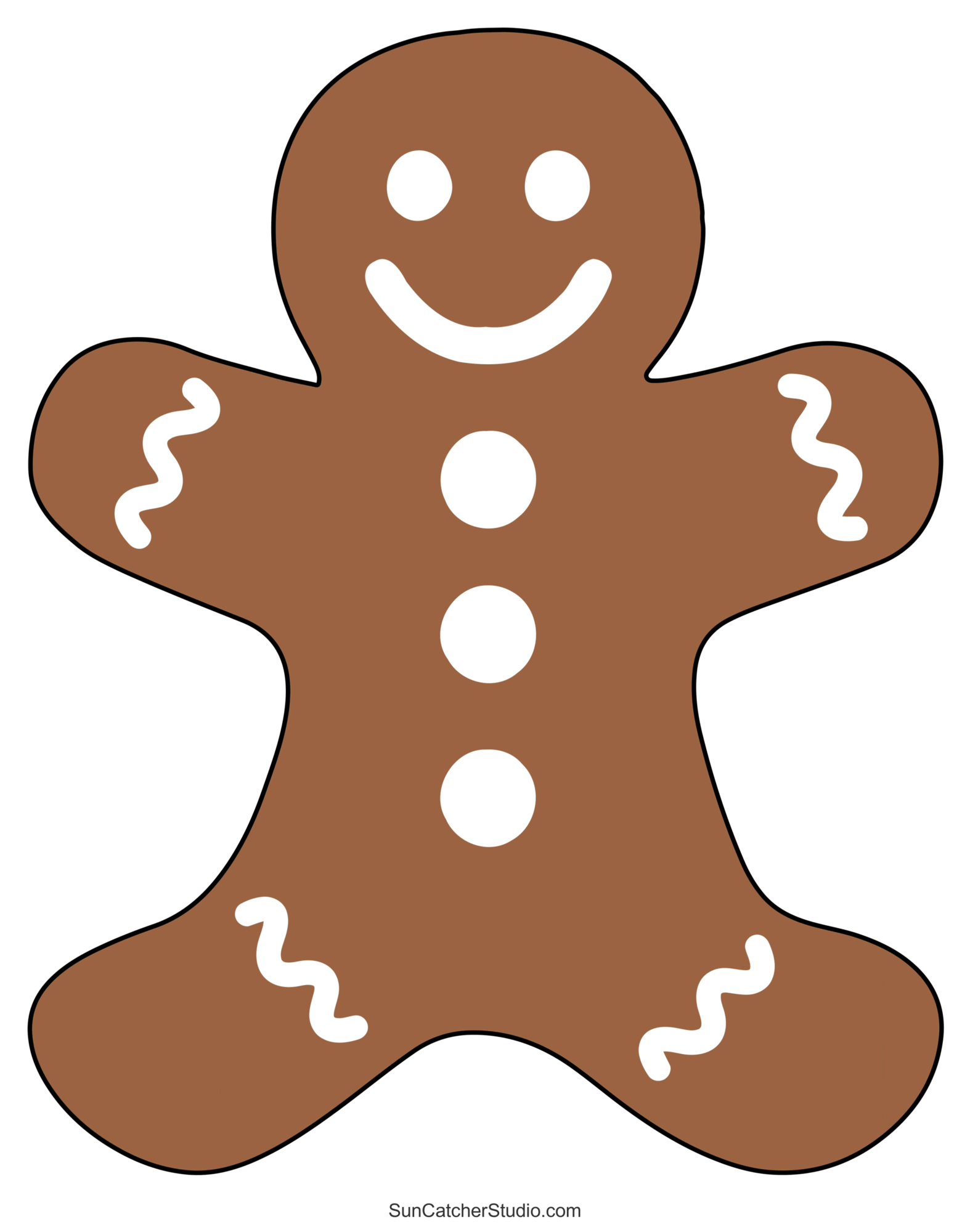 Gingerbread Man Templates (Printable Outlines And Patterns) – Free within Gingerbread Man Template Free Printable