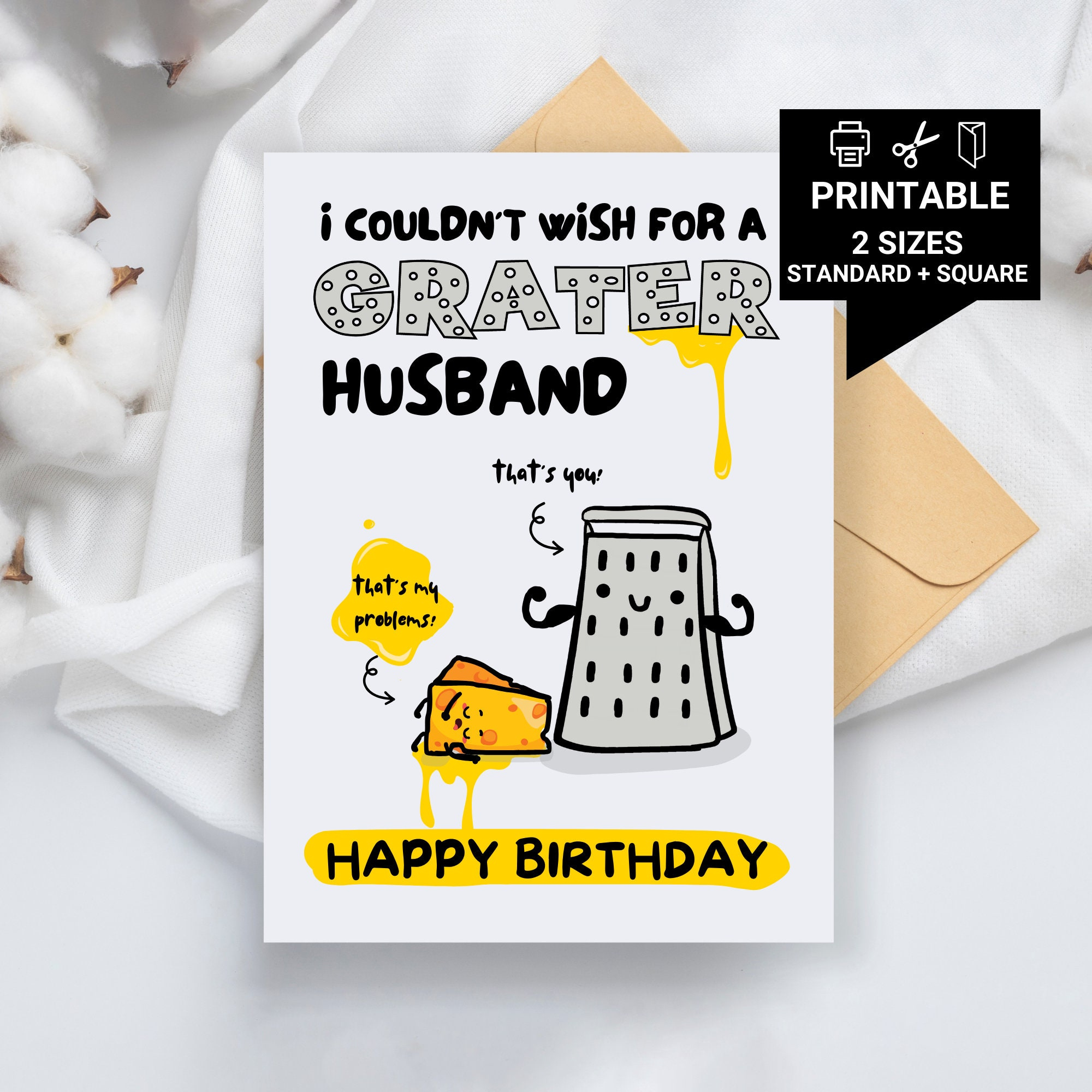 Grater Husband, Funny Printable Birthday Card, Printable Birthday with regard to Funny Birthday Card For Husband Printable