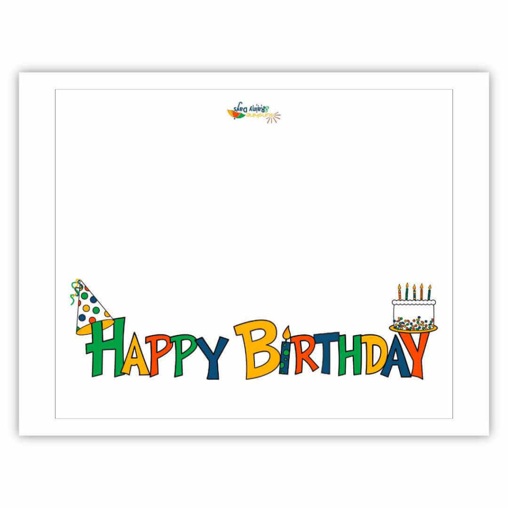 Happy Birthday Card Free Printable - Sunshine And Rainy Days pertaining to Free Printable Happy Birthday Cards