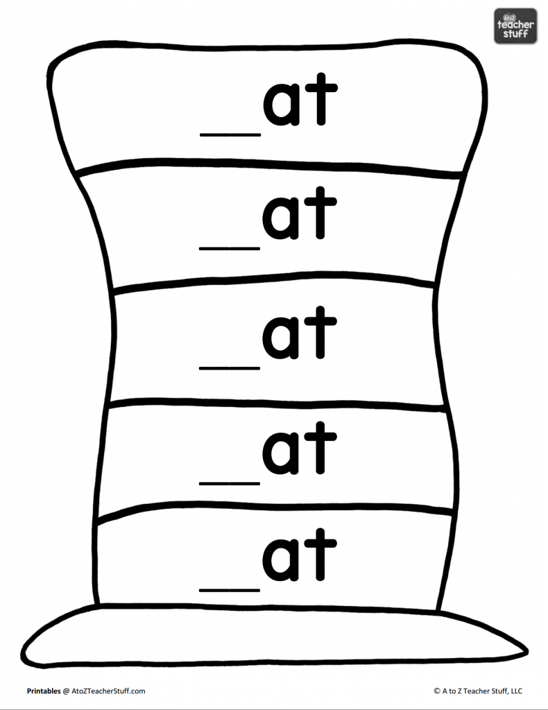 Hat Printables For Dr. Seuss, Cat In The Hat, Or Just Hats! | A To for Cat In The Hat Printable