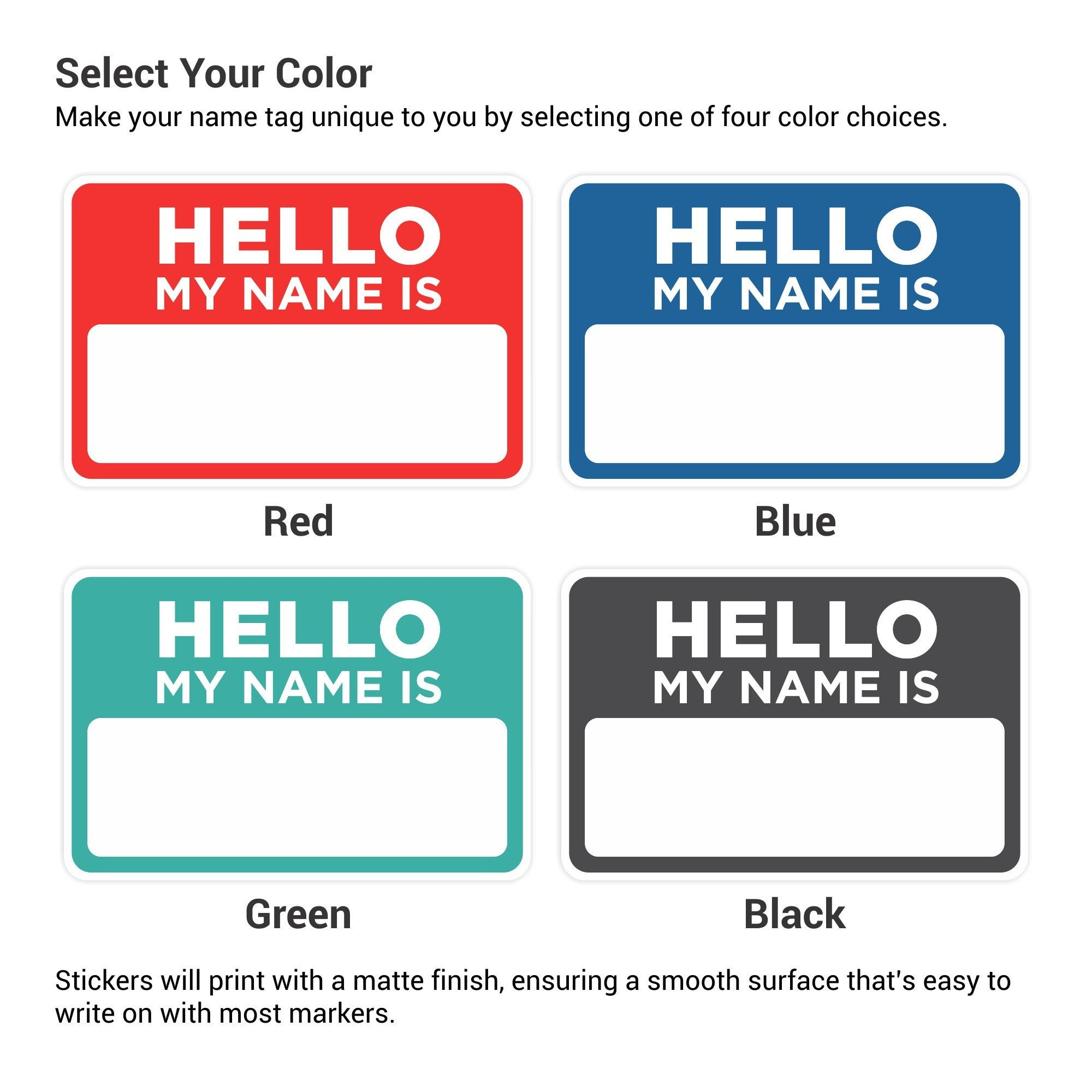 Hello My Name Is - Name Tag Wizard | Custom & Reusable with regard to Hello My Name Is Stickers Printable