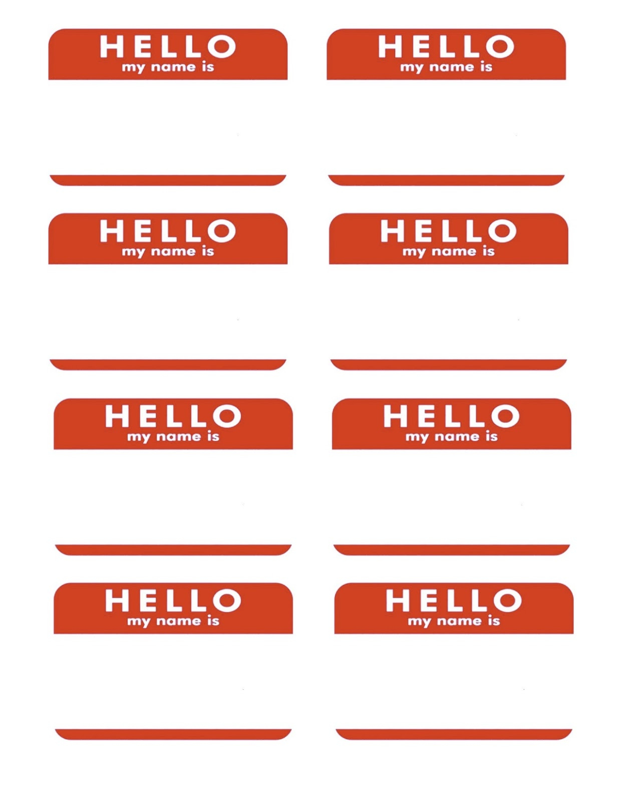 Hello My Name Is Tags Free Printable with regard to Hello My Name Is Stickers Printable