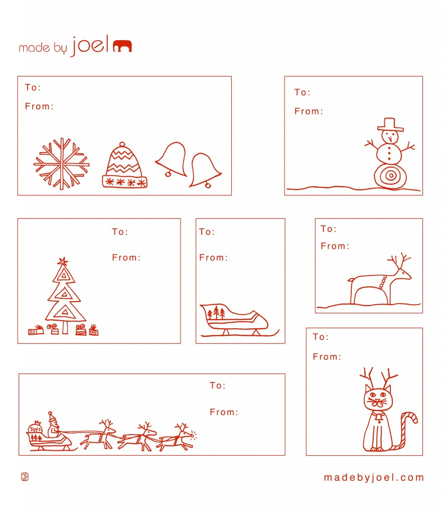 Holiday Gift Tag Templates – Madejoel with regard to Free Holiday Gift Tags Printable