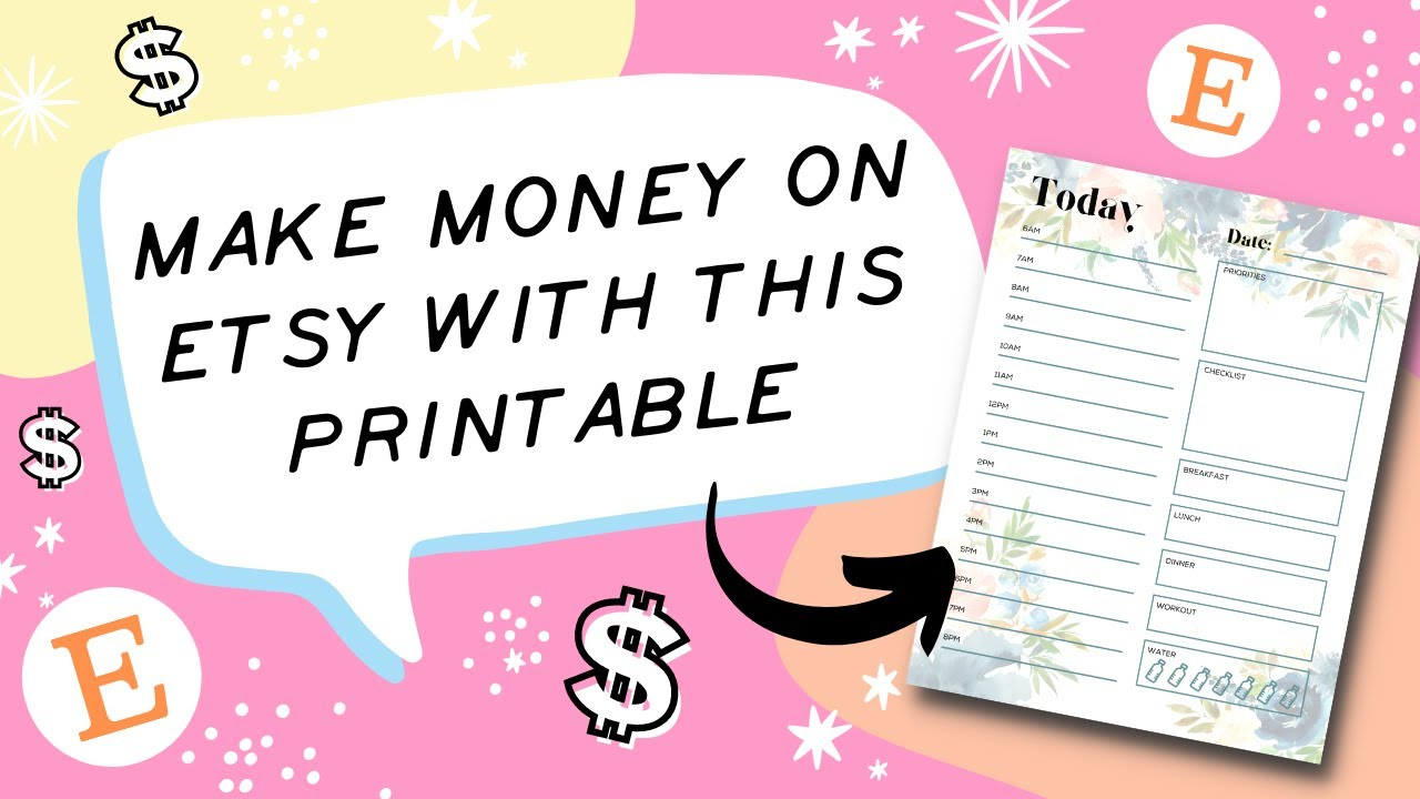 How To Create A Printable Daily Planner You Can Sell On Etsy, Using Canva with How to Make a Printable