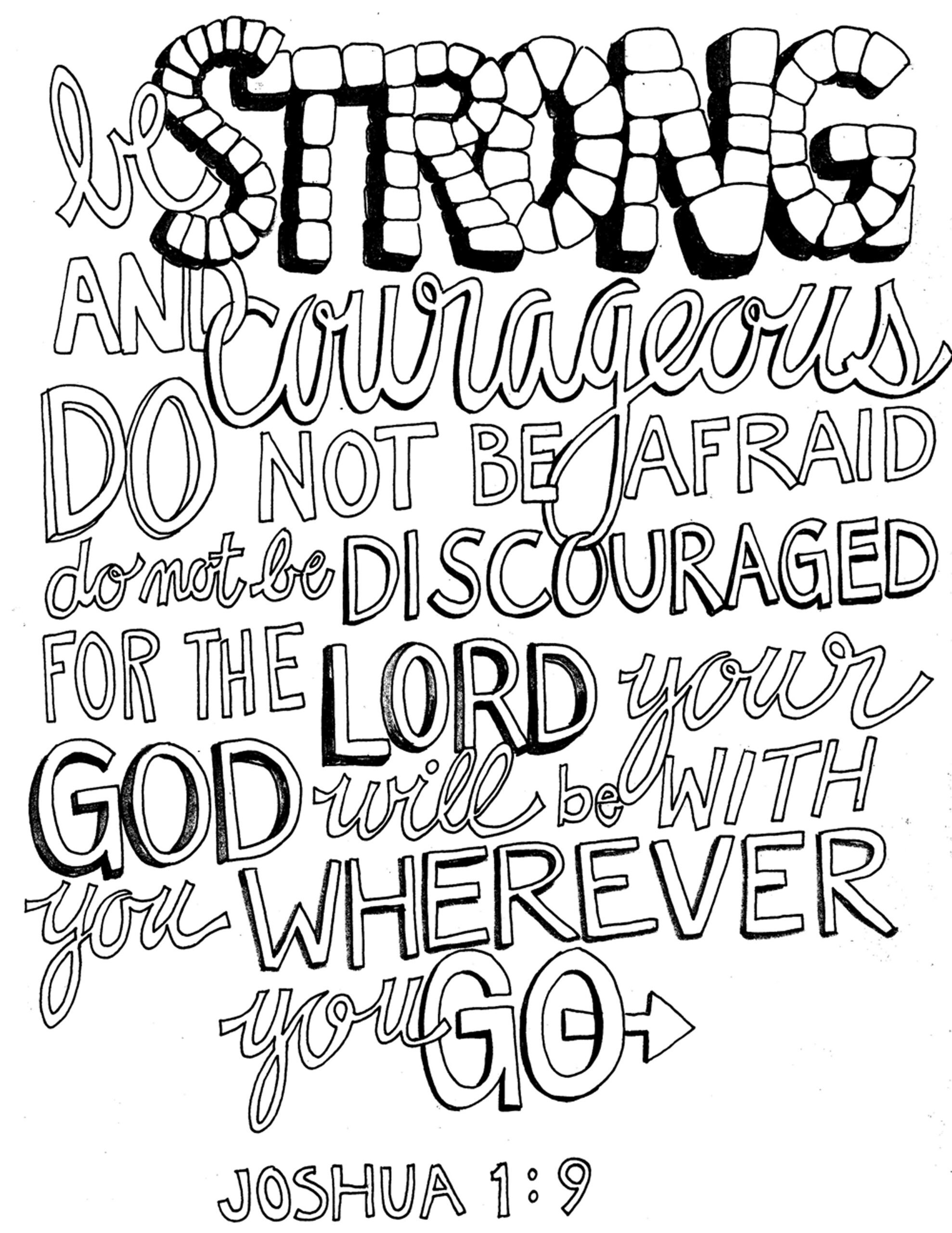 Joshua 1:9 Revisited – From Victory Road within Joshua 1:9 Memory Verse Printables