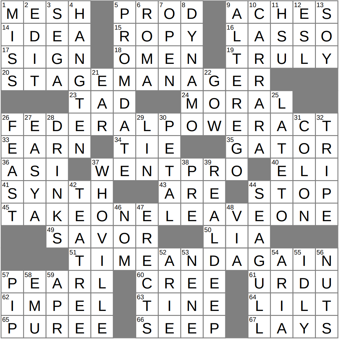Laxcrossword - Answers To The Los Angeles Times Crossword regarding Today's La Times Crossword Printable