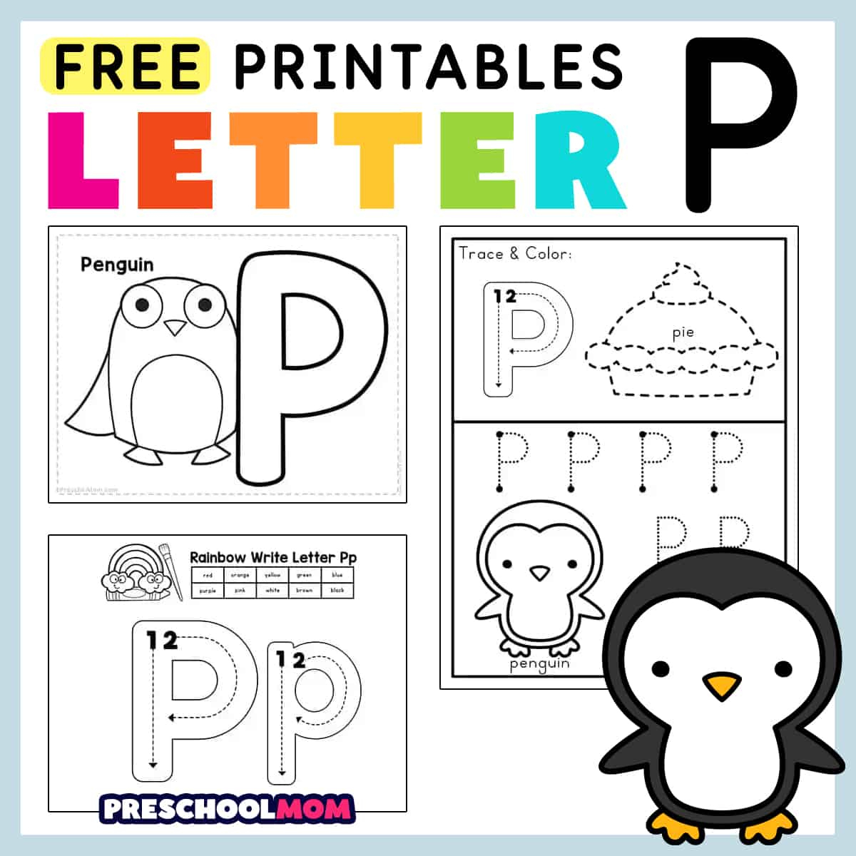 Letter P Preschool Printables - Preschool Mom intended for Free Printable Letter P Worksheets