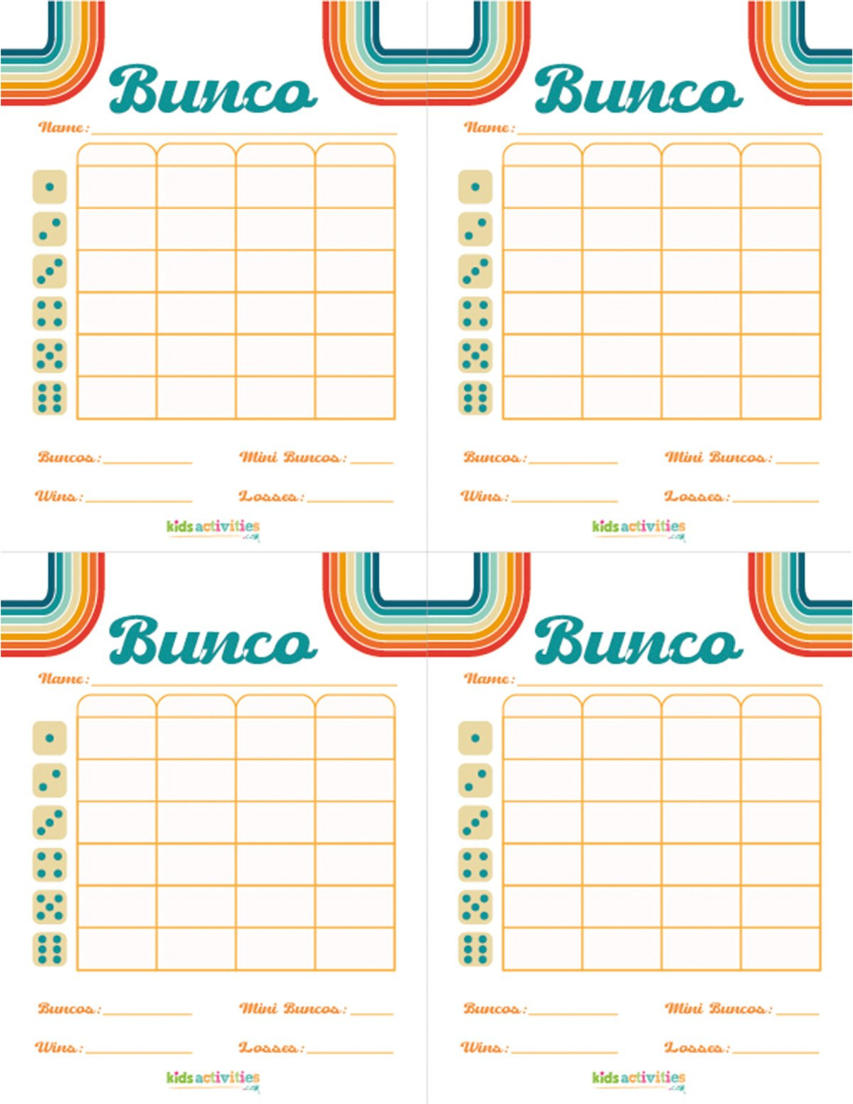 Make A Bunco Party Box With Free Printable Bunco Score Sheets within Free Printable Bunco Score Sheets