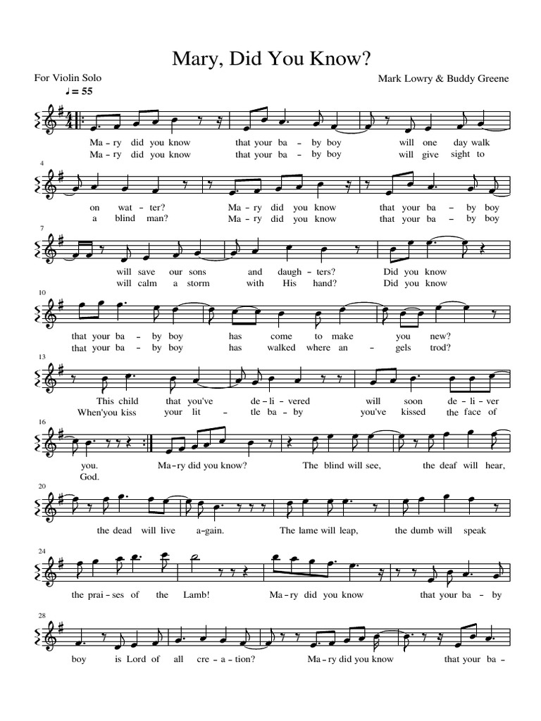 Mary Did You Know | Pdf | Canonical Gospels | Jesus - Worksheets with regard to Free Printable Sheet Music Mary Did You Know