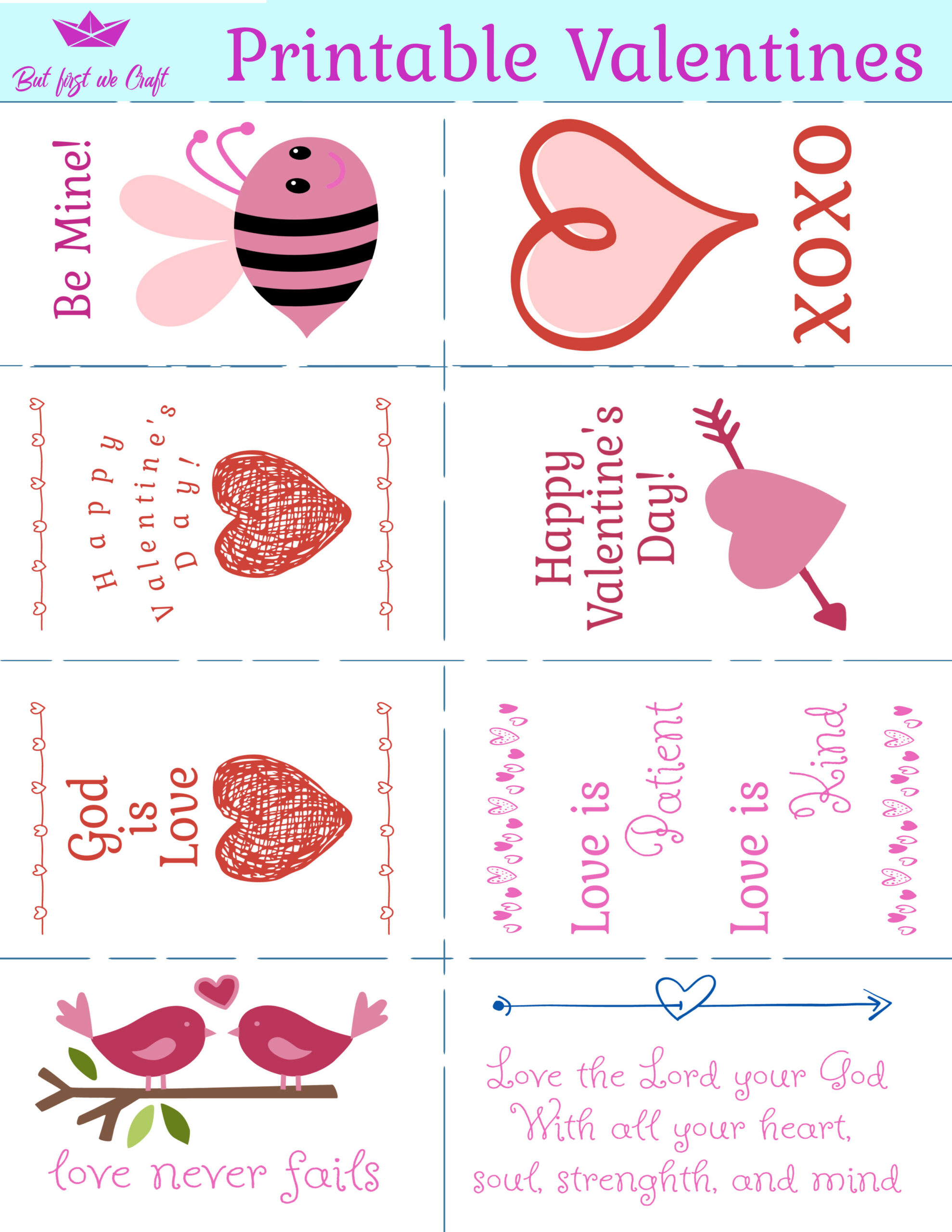 New Free Printable Valentine'S Day Cards For Kids – But First We Craft pertaining to Printable Valentines Cards For Kids
