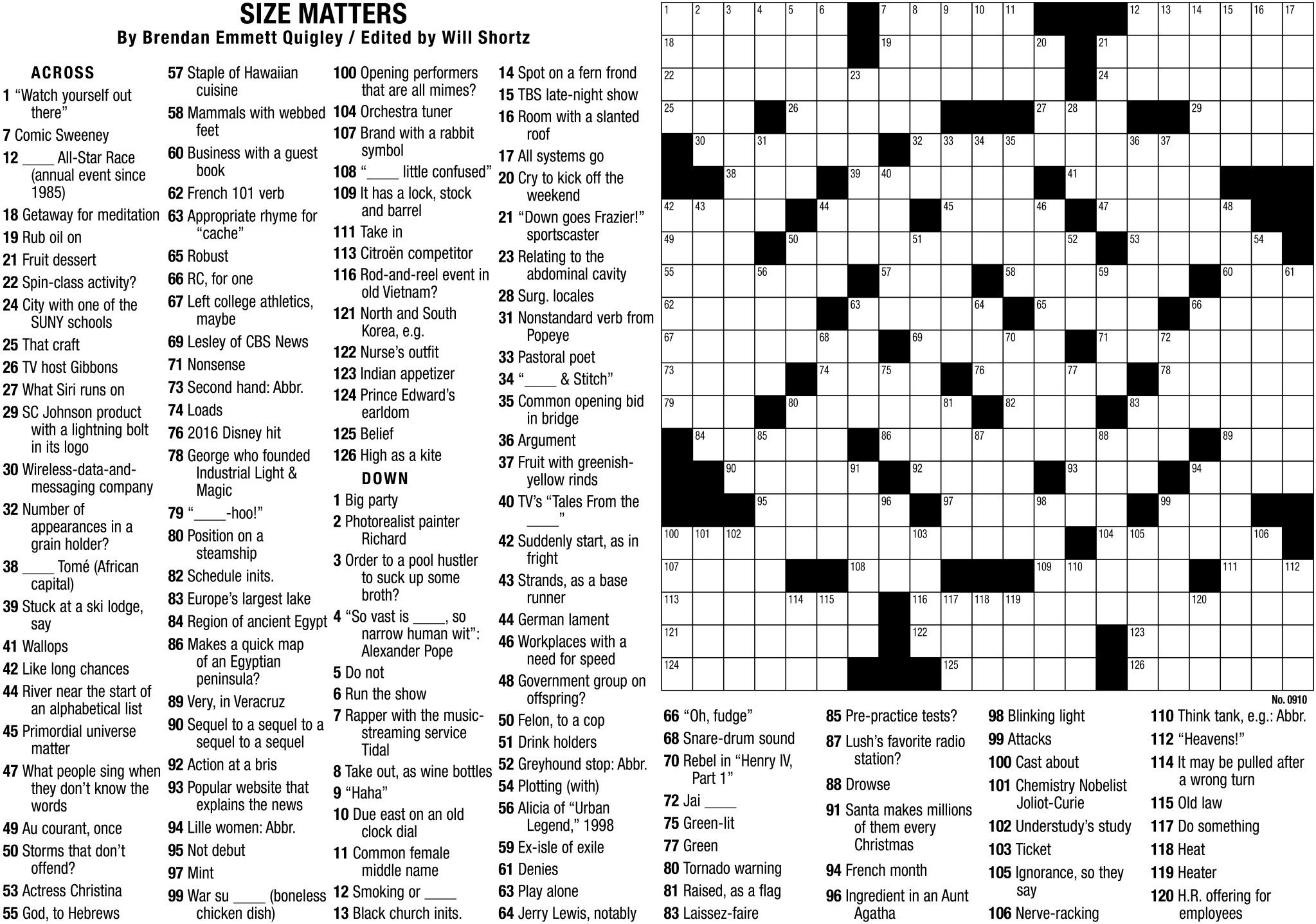 New York Times Crossword Puzzle in Ny Times Crossword Puzzles Printable