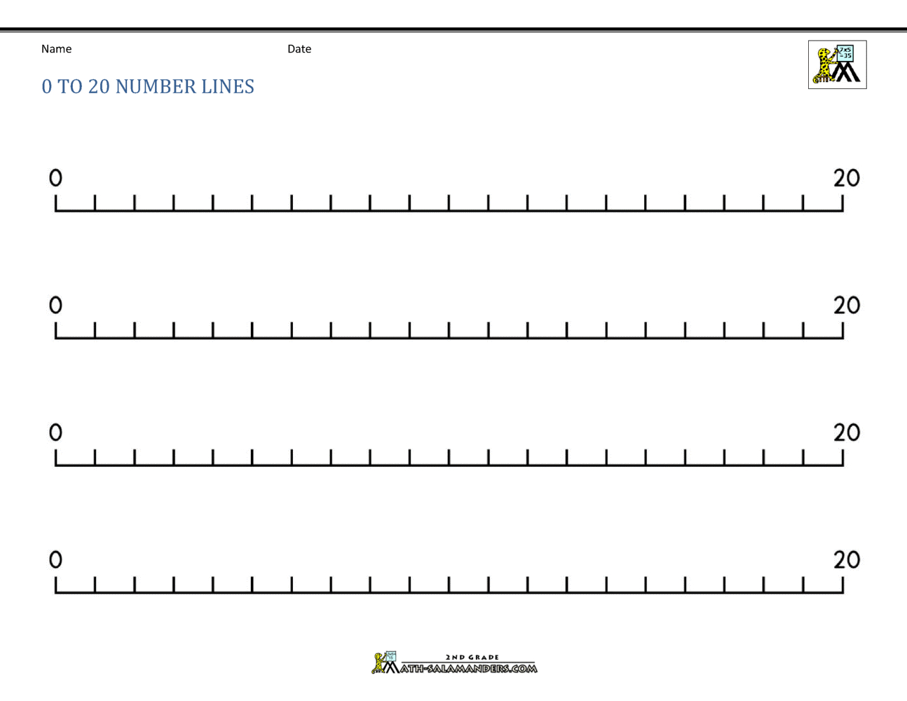 Number Line 0 To 20 intended for Printable Number Line 1-20