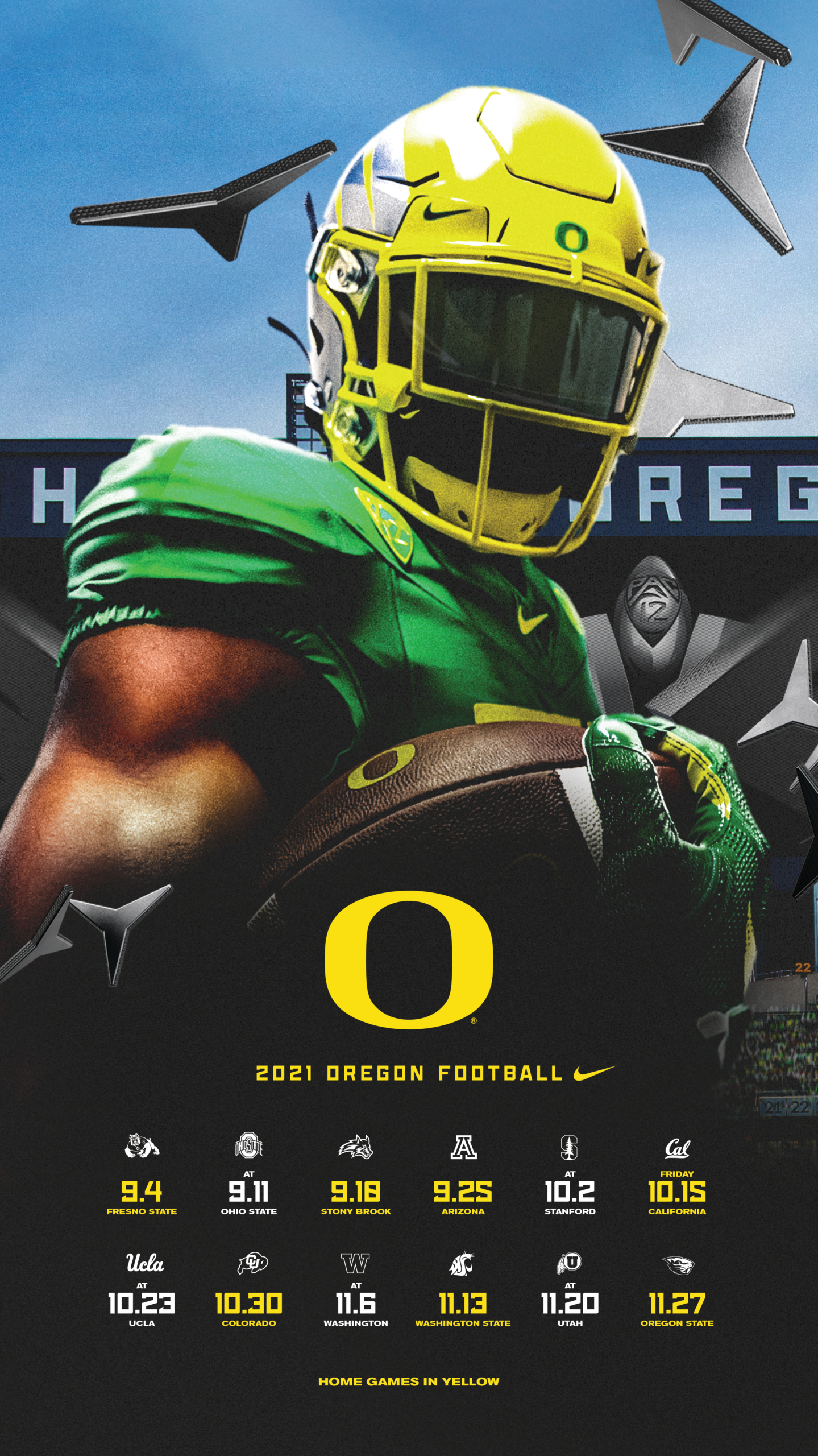 Oregon Athletic Posters - University Of Oregon Athletics regarding Printable Oregon Ducks Football Schedule