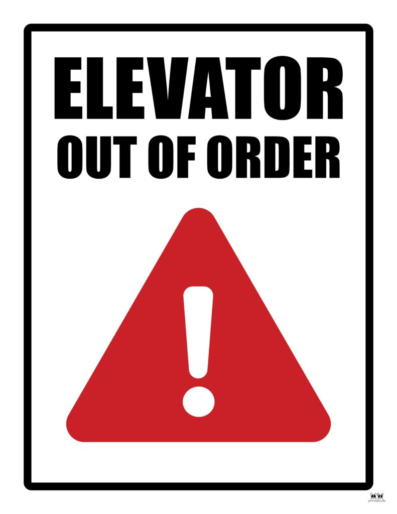Out Of Order Signs - 25 Free Printable Signs | Printabulls with regard to Out of Order Signs Printable
