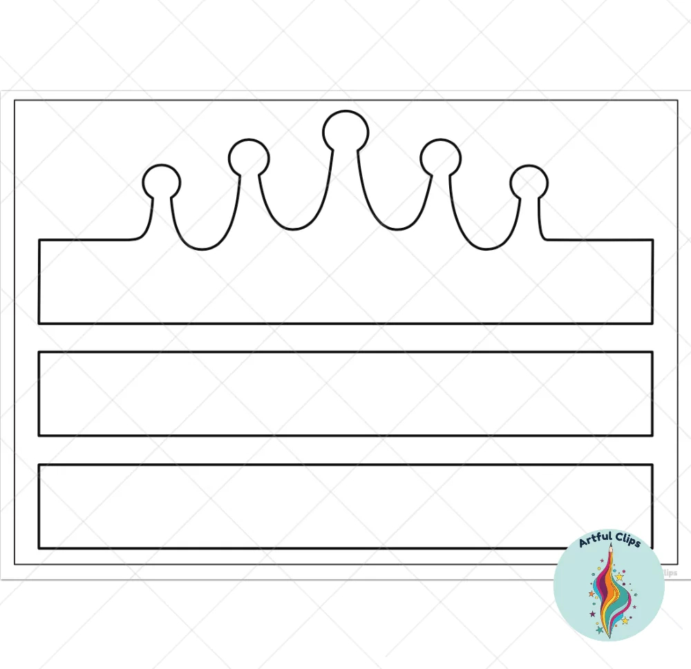 Paper Crown Template Set For Kindergarten Crafts - Free regarding Printable Crown Template For King