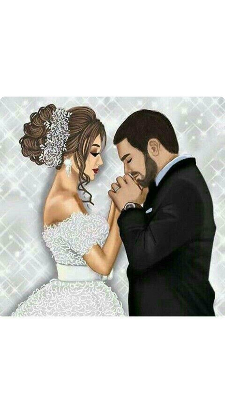 Pin Von Zerroug Rima Auf منشوراتي المحفوظة | Hochzeit, Anime with Bride and Groom Cake Topper Printable