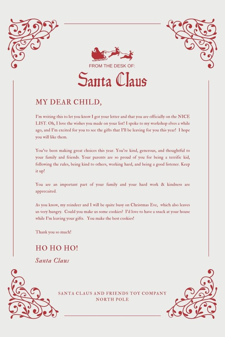 Pinlauren Johnson On Seasons In 2025 | Santa Letter Template throughout Free Printable Letters From Santa