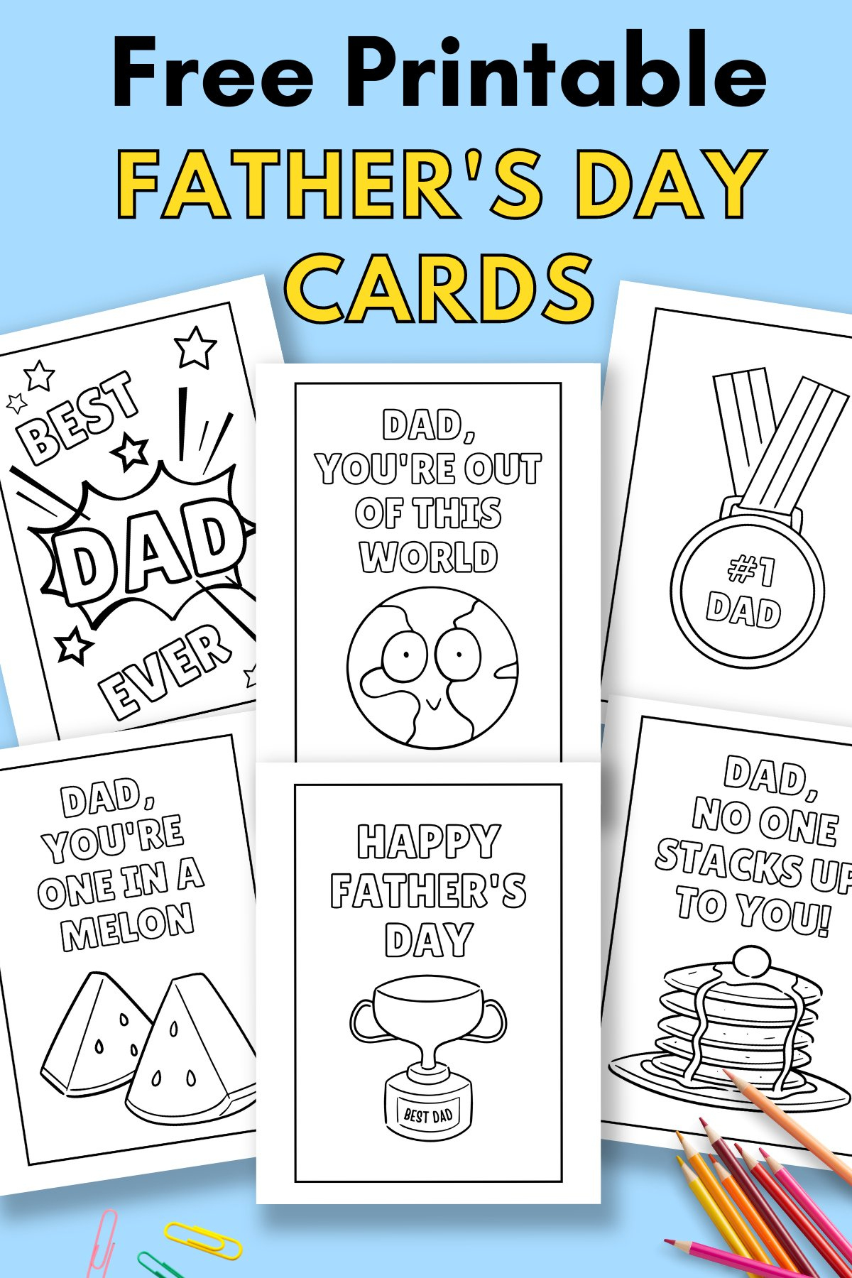 Printable Father'S Day Cards To Colour — Gathering Beauty inside Printable Father'S Day Card