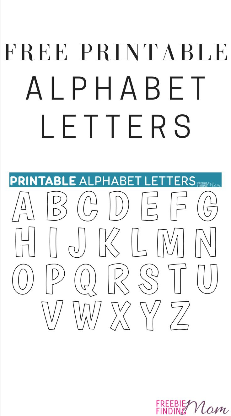 Printable Free Alphabet Templates regarding Template Letters Alphabet Free Printable