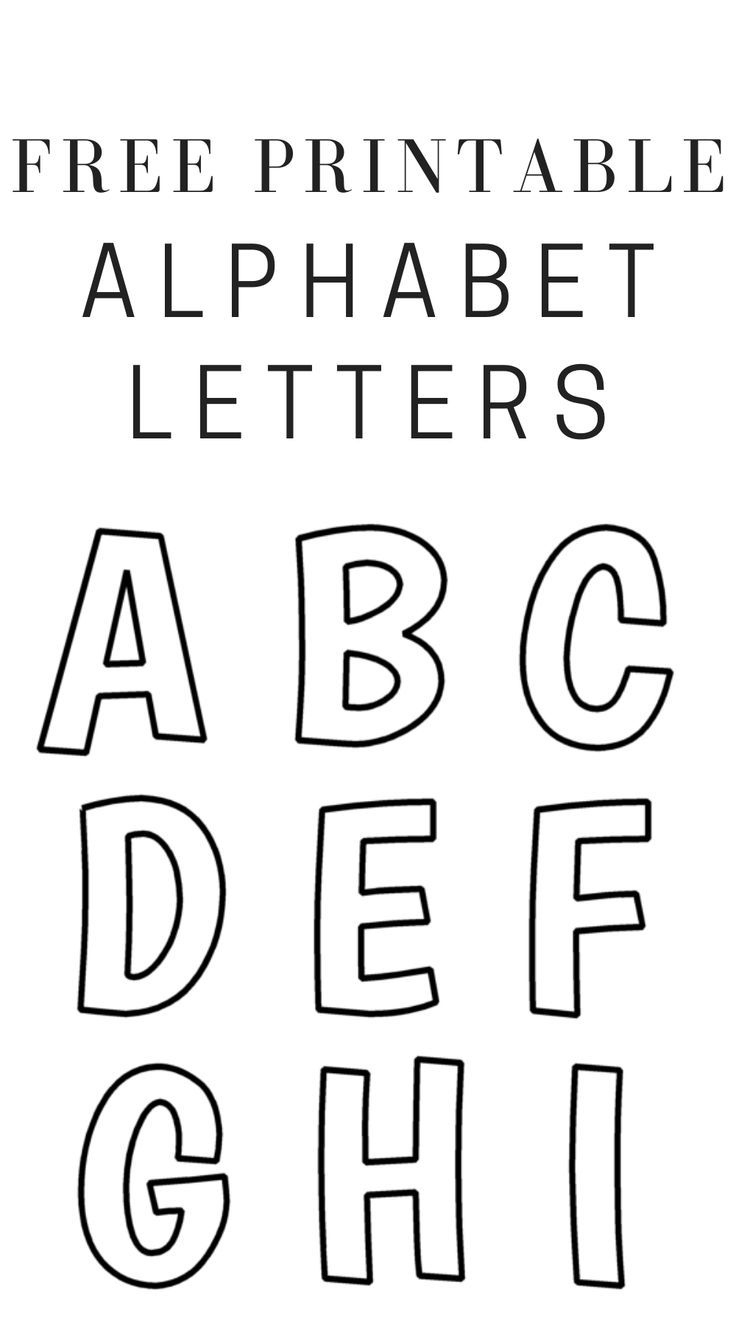 Printable Free Alphabet Templates with regard to Template Letters Alphabet Free Printable