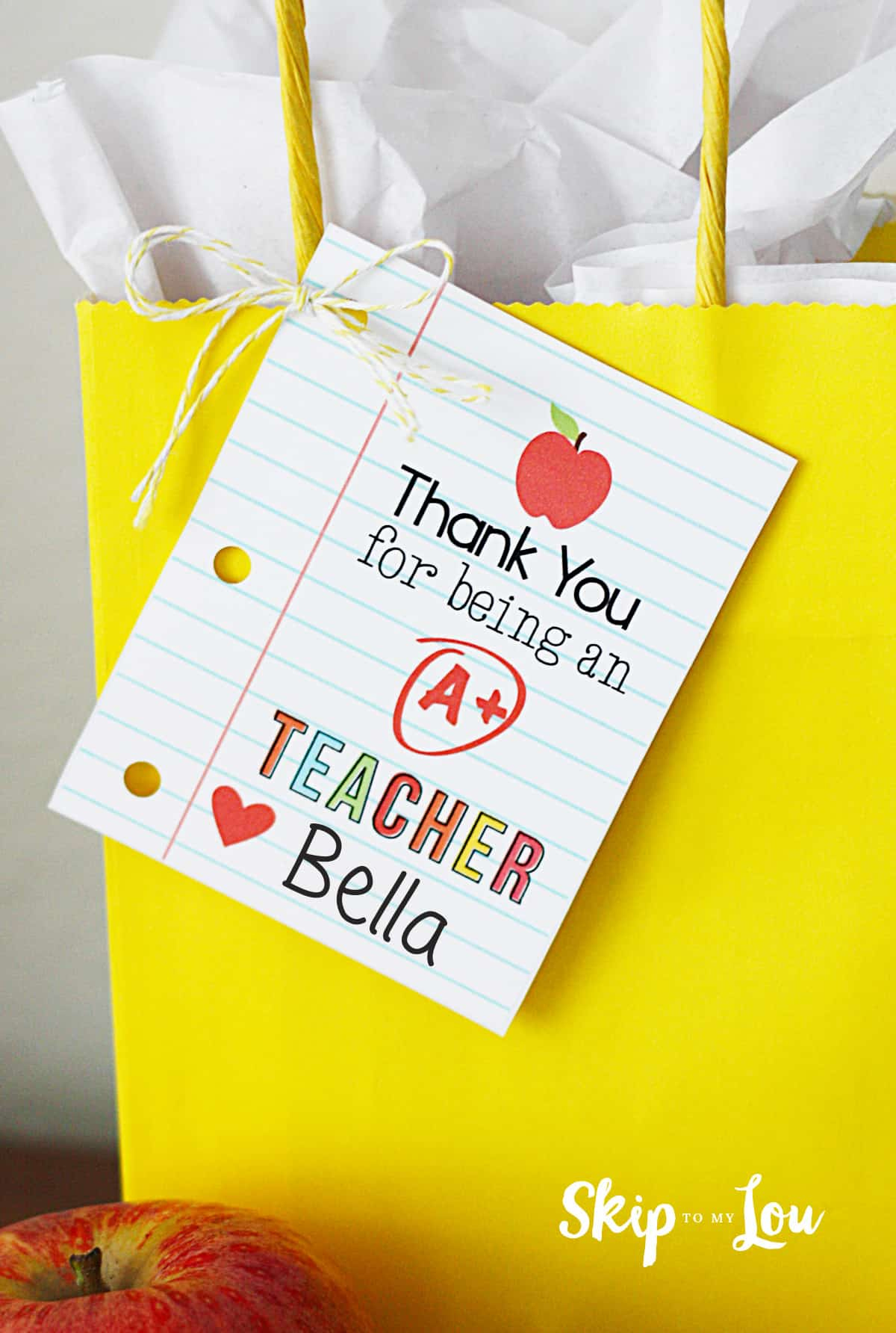 Printable Gift Tags {Teacher Gifts} within Teacher Gift Tags Printable Free