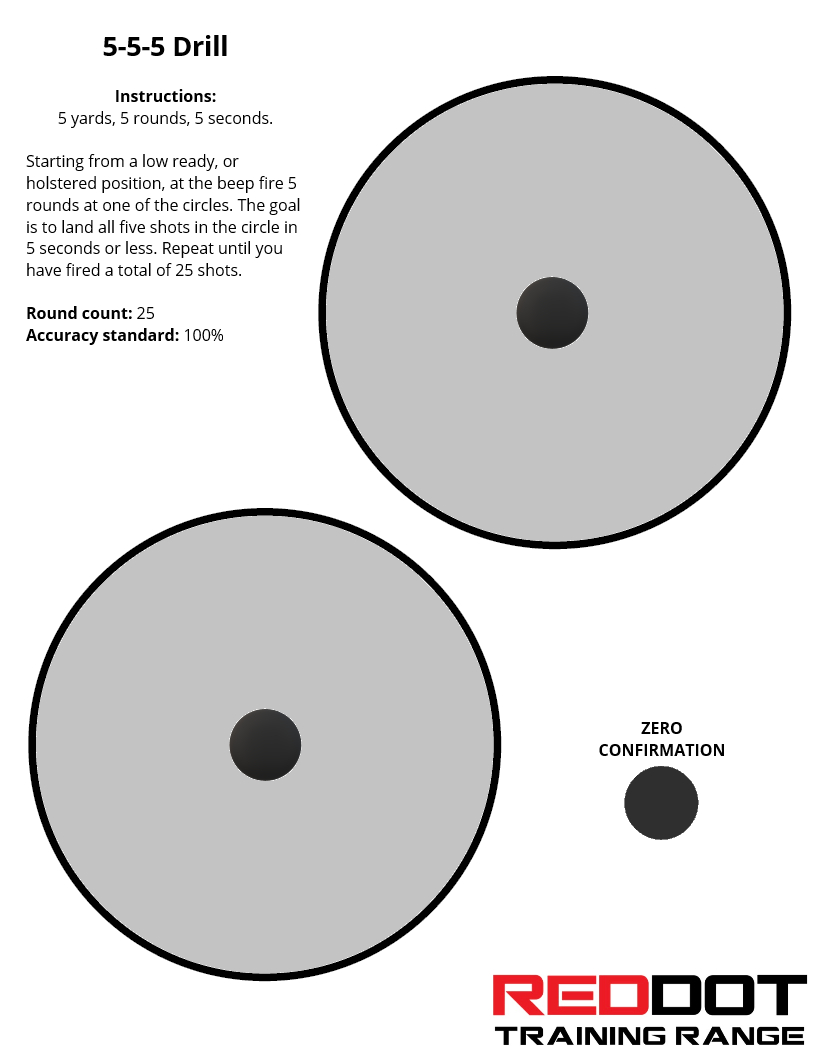 Printable Training Targets – Red Dot Training Range within Free Printable Pistol Shooting Targets
