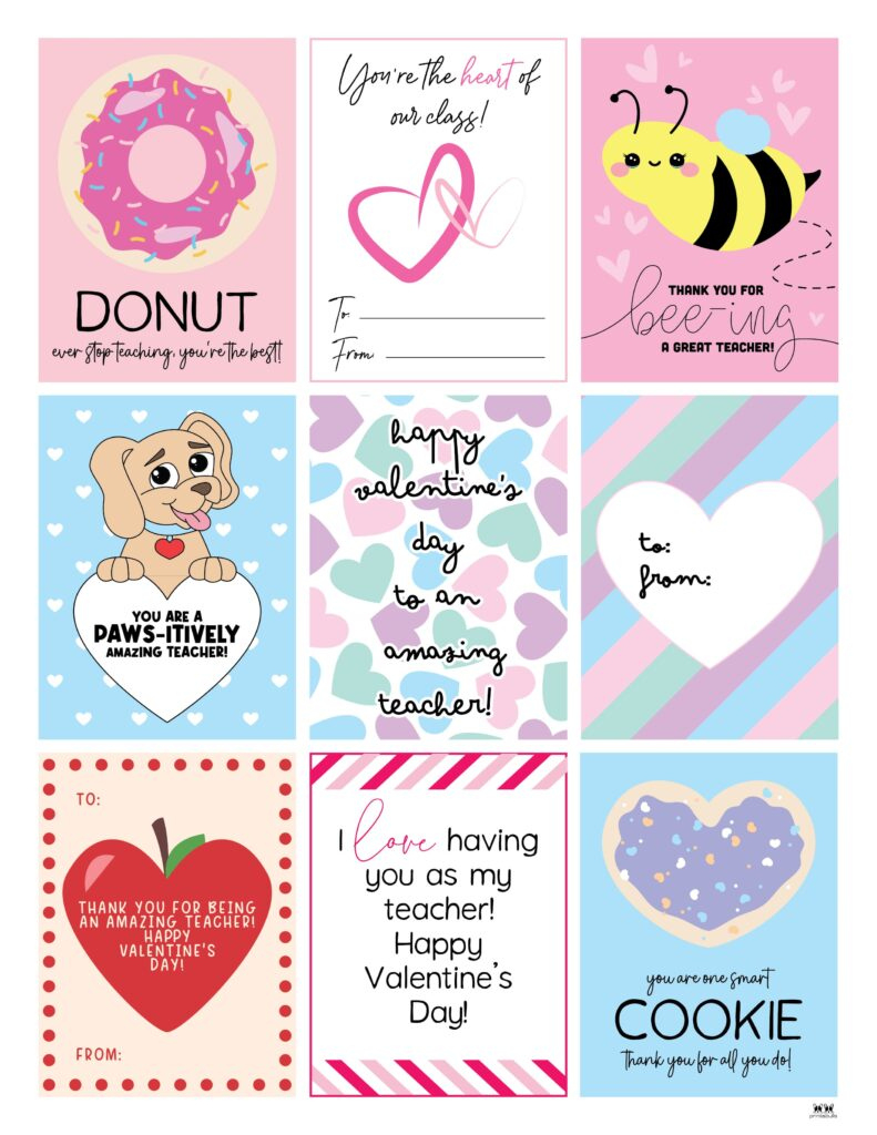 Printable Valentine'S Day Cards - 250+ Free Printables | Printabulls in Printable Valentines Cards For School