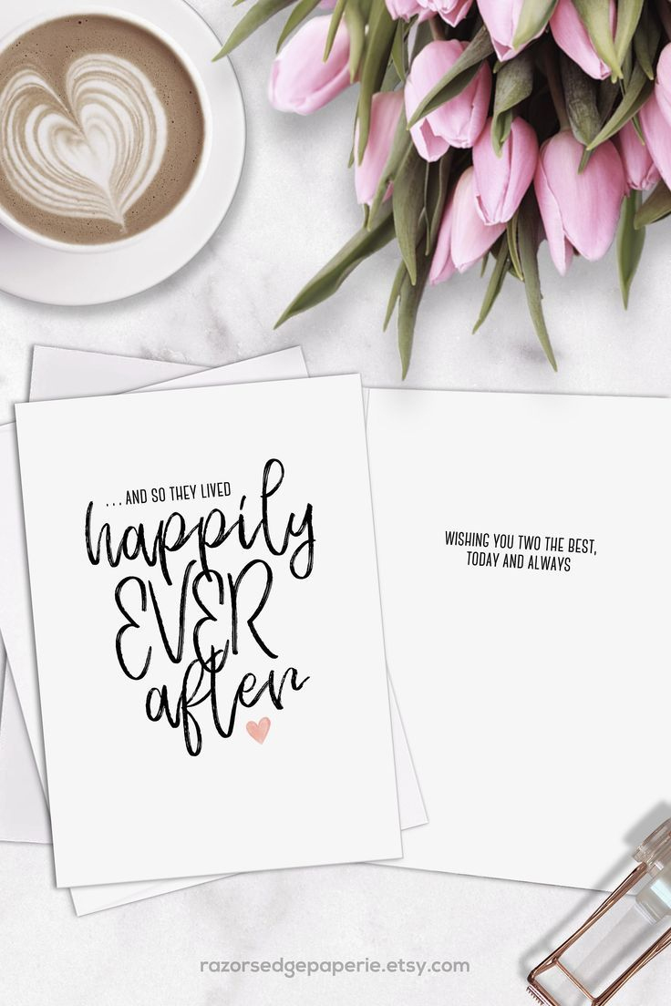 Printable Wedding Card For Couple Bridal Shower Instant Download intended for Free Bridal Shower Printable Cards