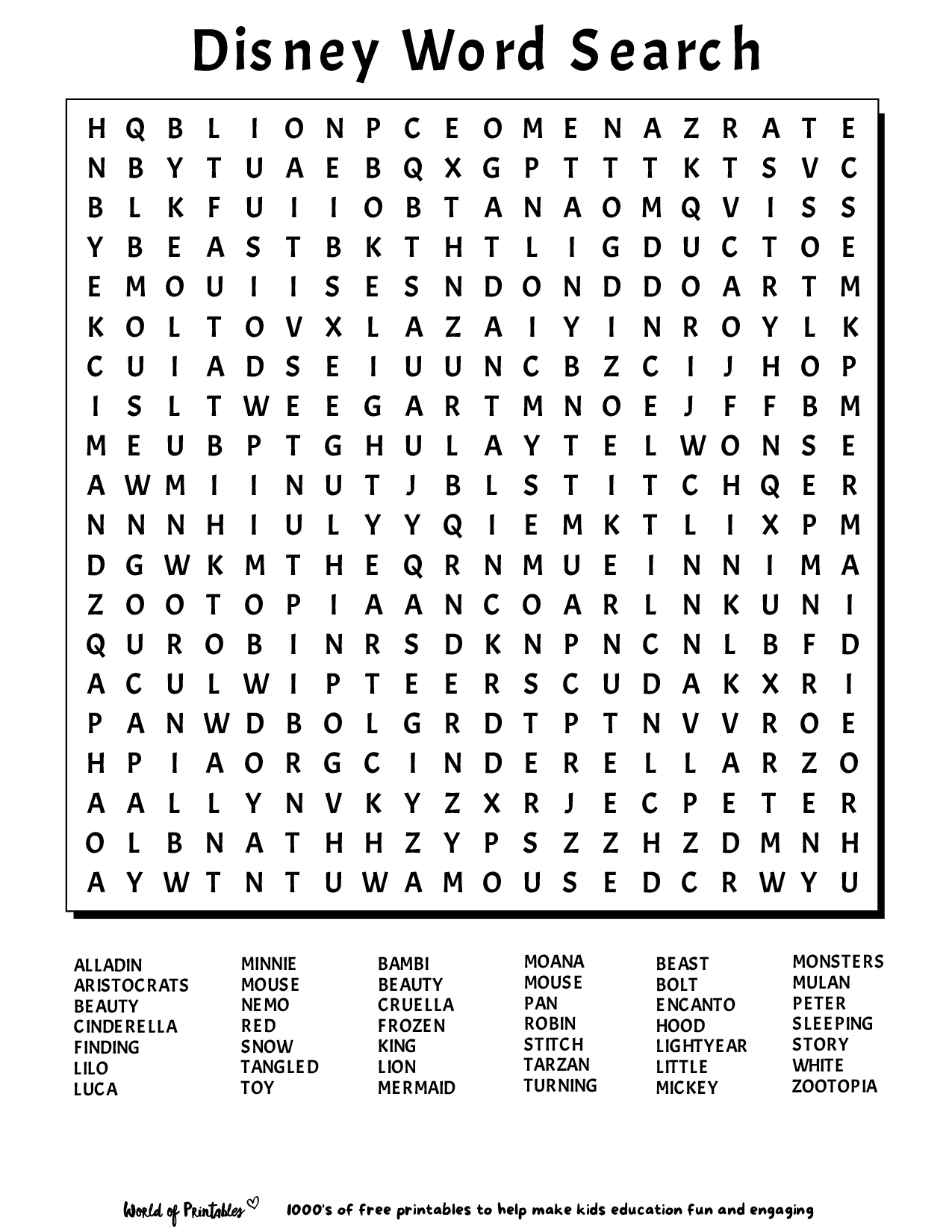 Printable Word Search | World Of Printables - Worksheets Library throughout Free Search Word Puzzles Printable