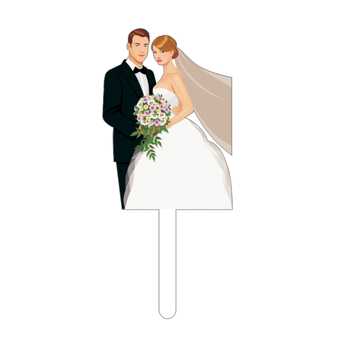 Printed Couple Cake Topper At ₹ 13/Piece | Jetpur | Id: 25980262762 in Bride And Groom Cake Topper Printable